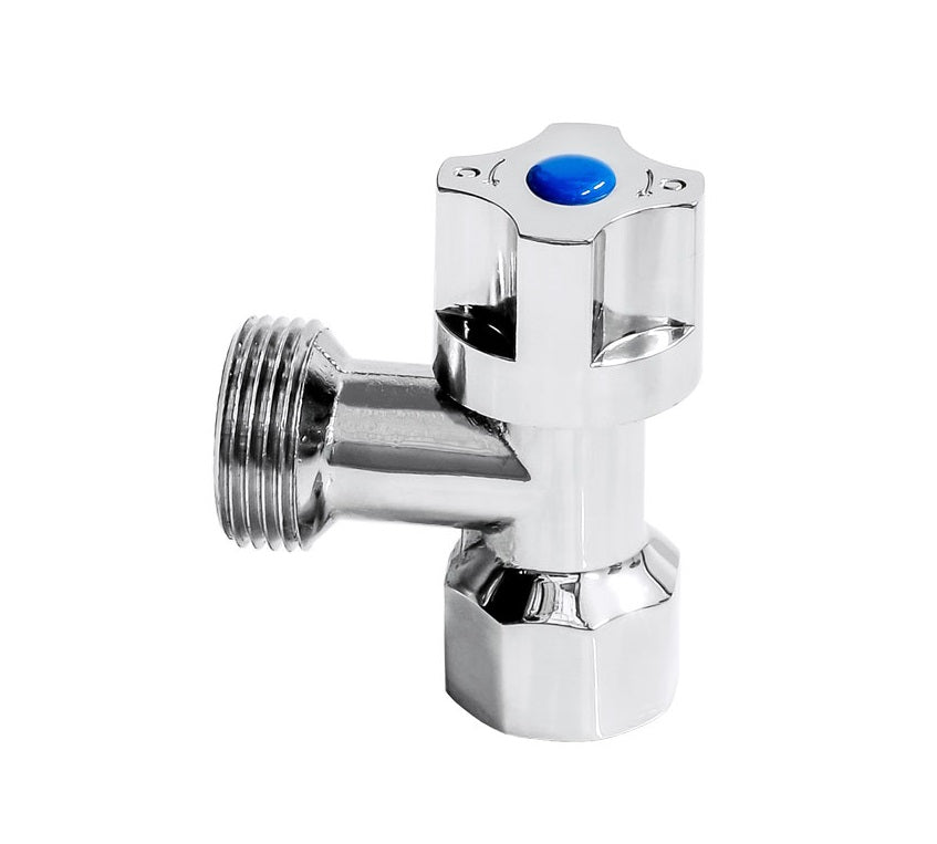 WASHING MACHINE STOP 1/4 C/W SWIVEL NUT